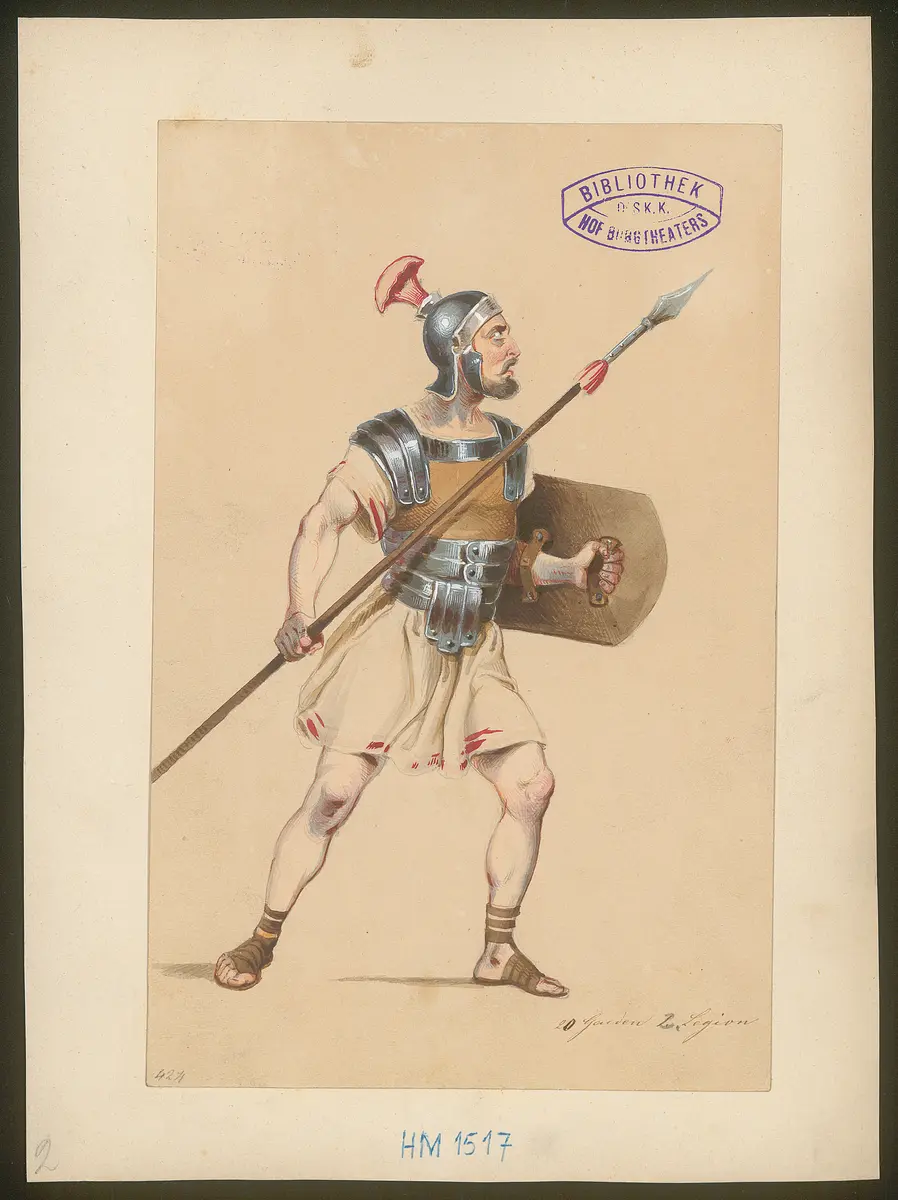 Julius Cäsar, Originaltitel: The Tragedy of Julius Caesar, Titel der Serie: Figurinen des k.k. Hof-Burgtheaters