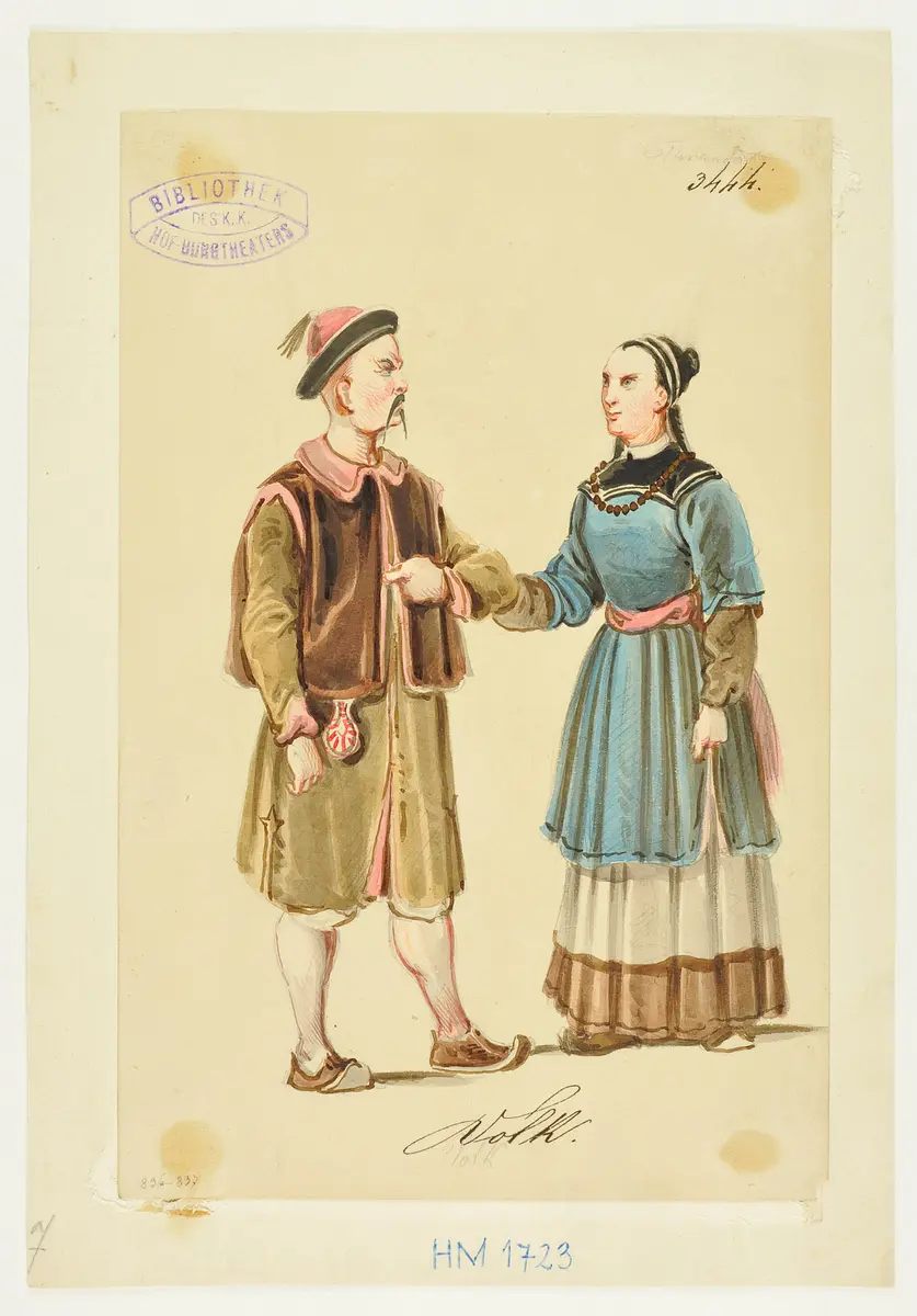 Turandot, Prinzessin von China, Suchtitel: Turandot, Titel der Serie: Figurinen des k.k. Hof-Burgtheaters