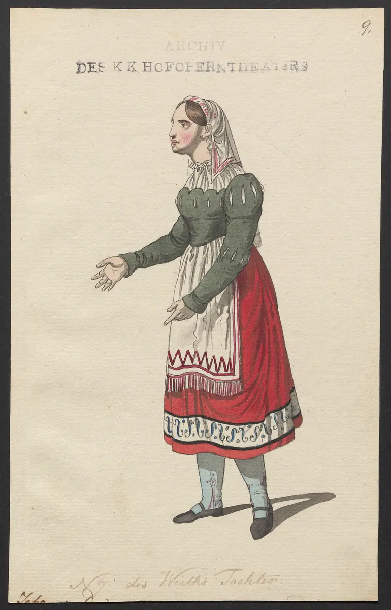 Johann von Paris, Originaltitel: Jean de Paris, Titel der Serie: Figurinen des k.k. Hofoperntheaters