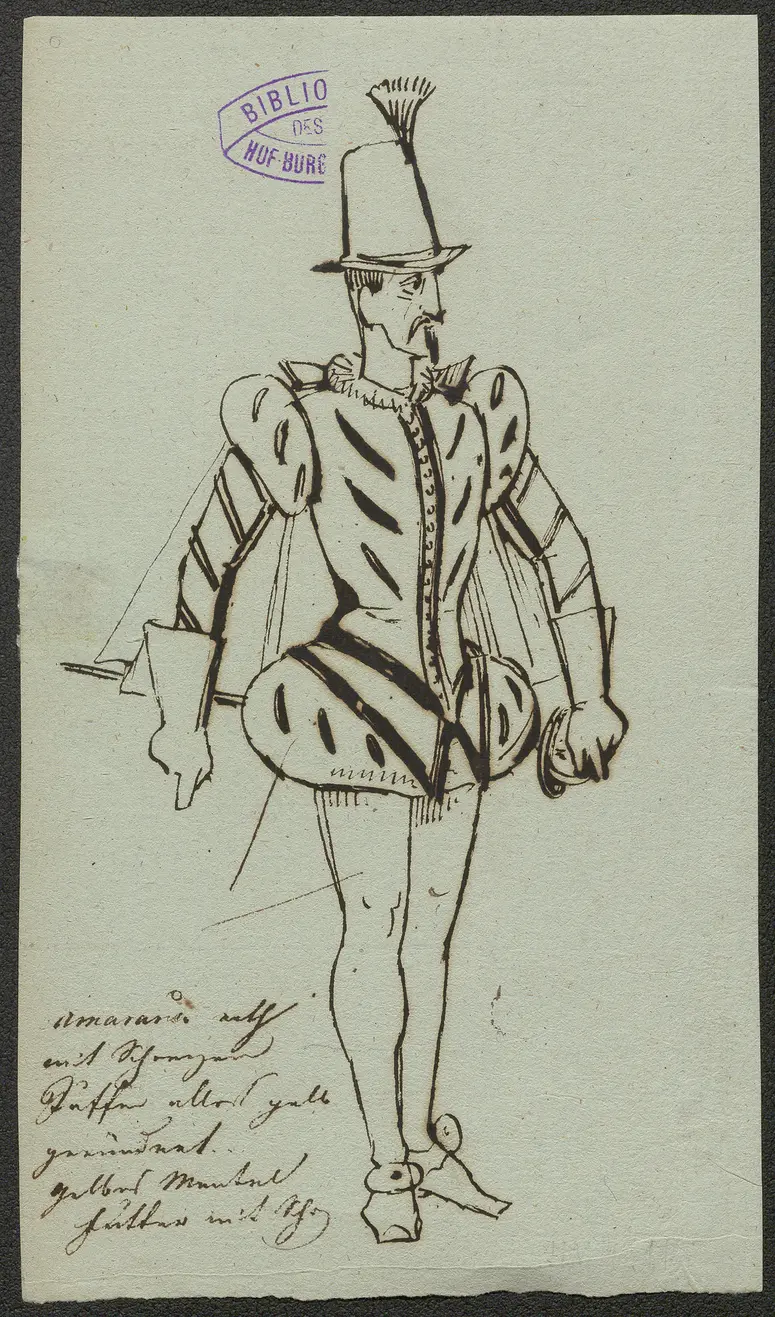 Preciosa, Alternativtitel: Preziosa, Titel der Serie: Figurinen des k.k. Hof-Burgtheaters