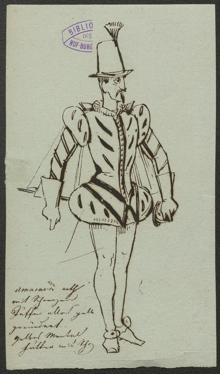 Preciosa, Alternativtitel: Preziosa, Titel der Serie: Figurinen des k.k. Hof-Burgtheaters