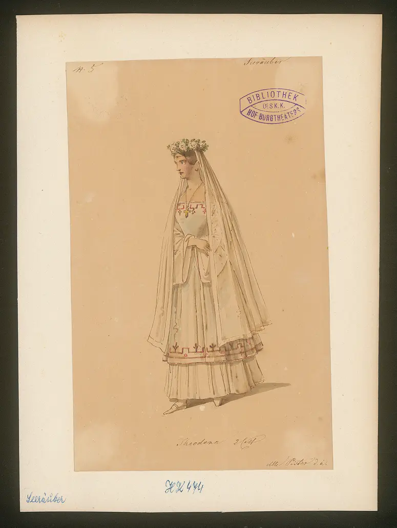 Die Seeräuber, Titel der Serie: Figurinen des k.k. Hof-Burgtheaters