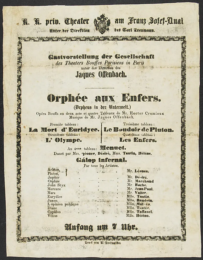 Orphée aux Enfers (Orpheus in der Unterwelt)