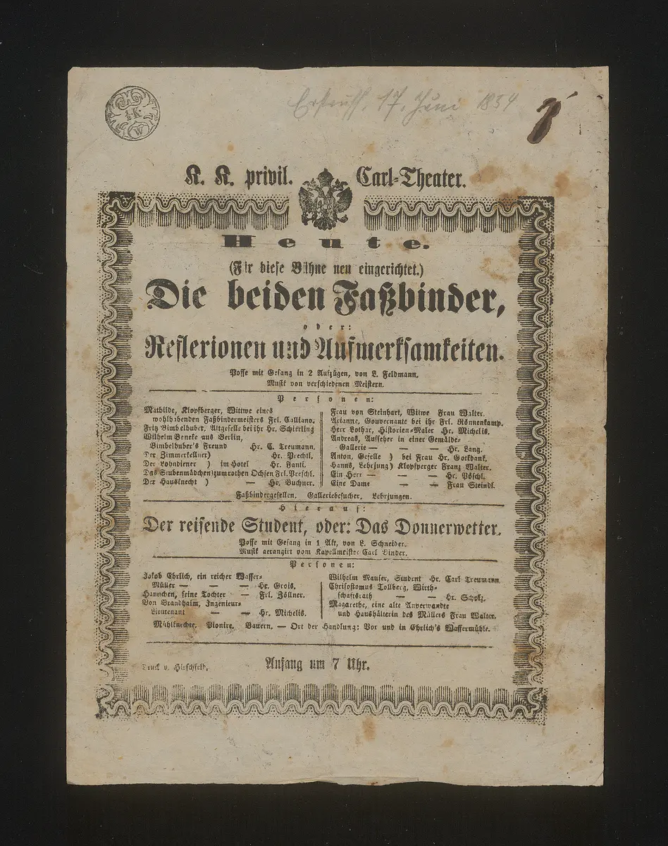 Die beiden Faßbinder, oder: Reflexionen und Aufmerksamkeiten