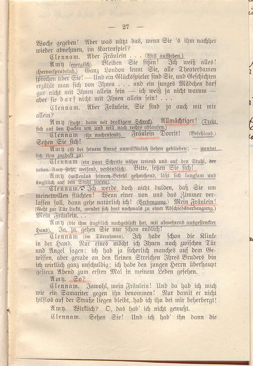 Klein Dorrit. Lustspiel in drei Akten