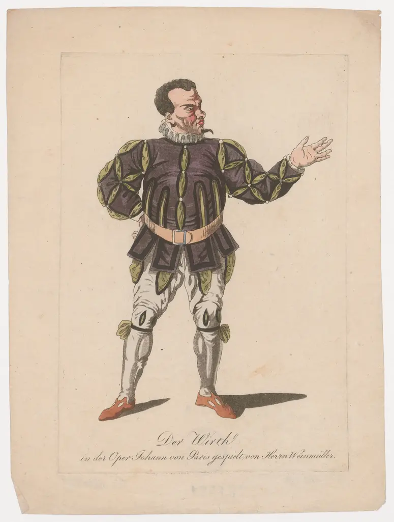 Karl Friedrich Klemens Weinmüller, Verweis auf Stücktitel: Johann von Paris