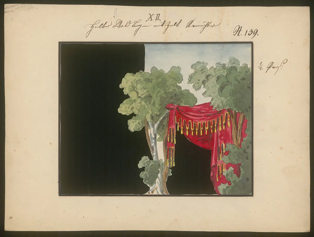 Die Kronenwächter, Titel der Serie: Dekorationsfundus der Hoftheater (Altbestand aus der ersten Hälfte des 19. Jh.)