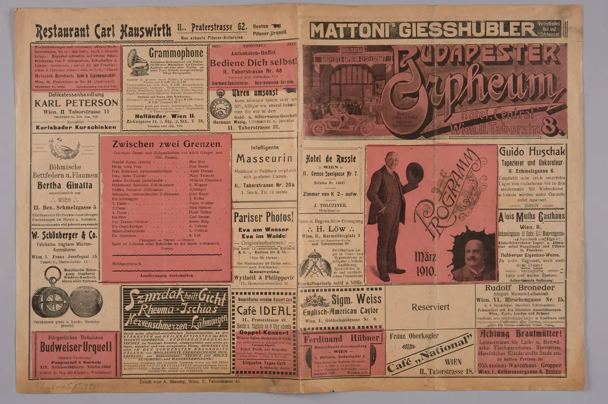 Budapester Orpheum-Gesellschaft, Ländlich-Sittlich, Zwischen zwei Grenzen