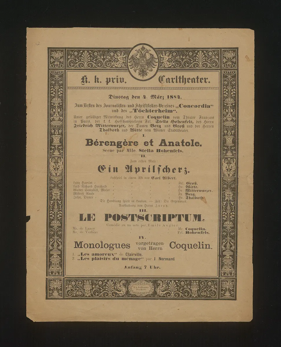 Ein Aprilscherz, Bérengère et Anatole, Le postscriptum