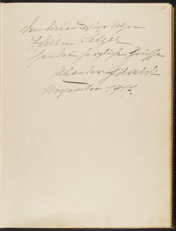 Gästebuch. Atelier Franz-Xaver Setzer, Wien