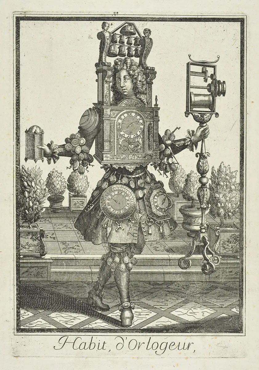 Habit d'Orlogeur, Titel der Serie: Les costumes grotesques et les métiers