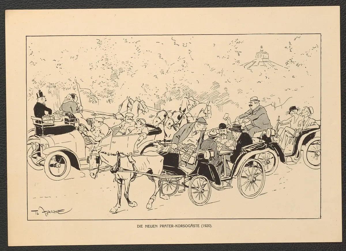 Die neuen Prater-Korsogäste. (1920), Titel der Serie: Theo Zasche's Lachendes Wien