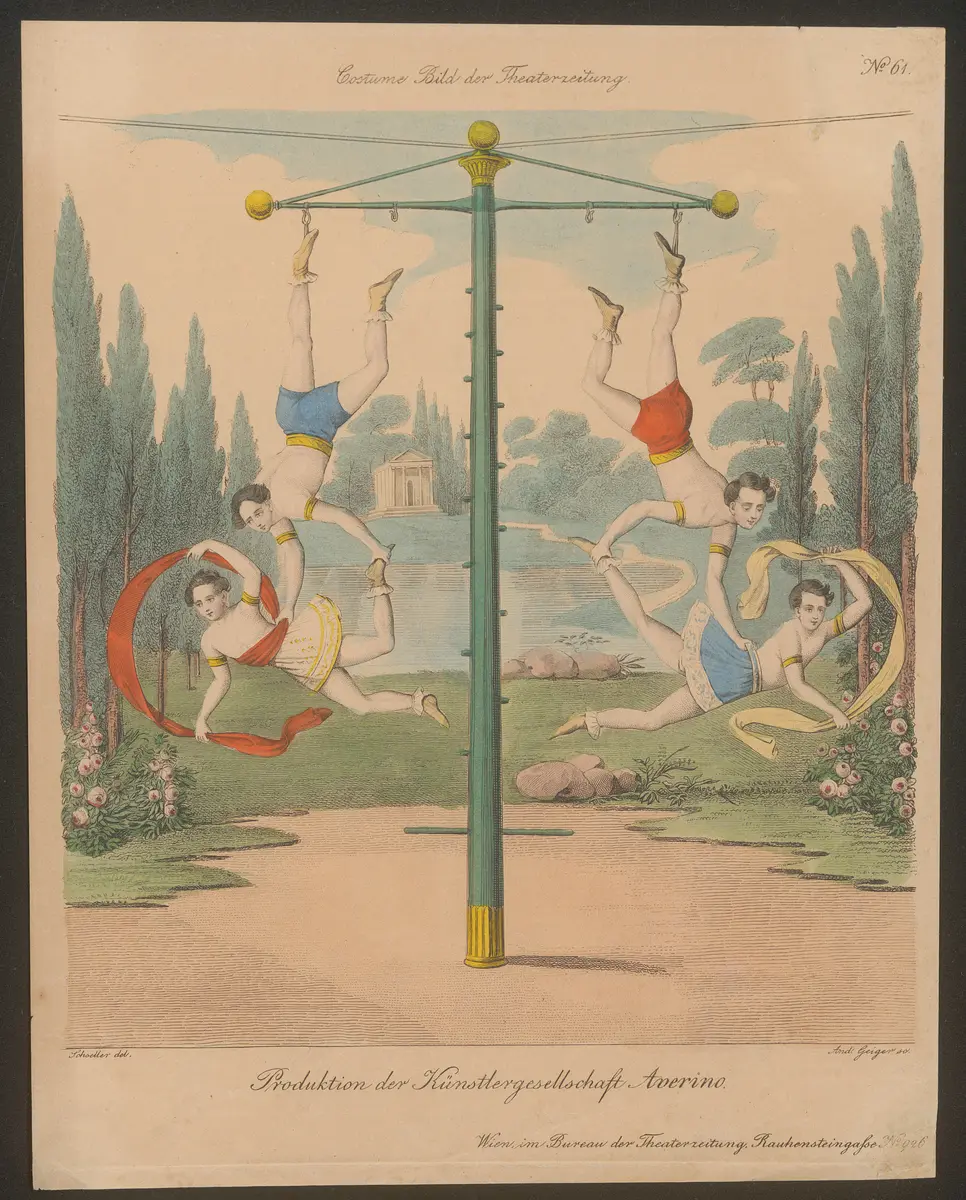 Produktion der Künstlergemeinschaft Averino, Titel der Serie: Costume-Bild, Name der Zeitschrift: Wiener Theaterzeitung