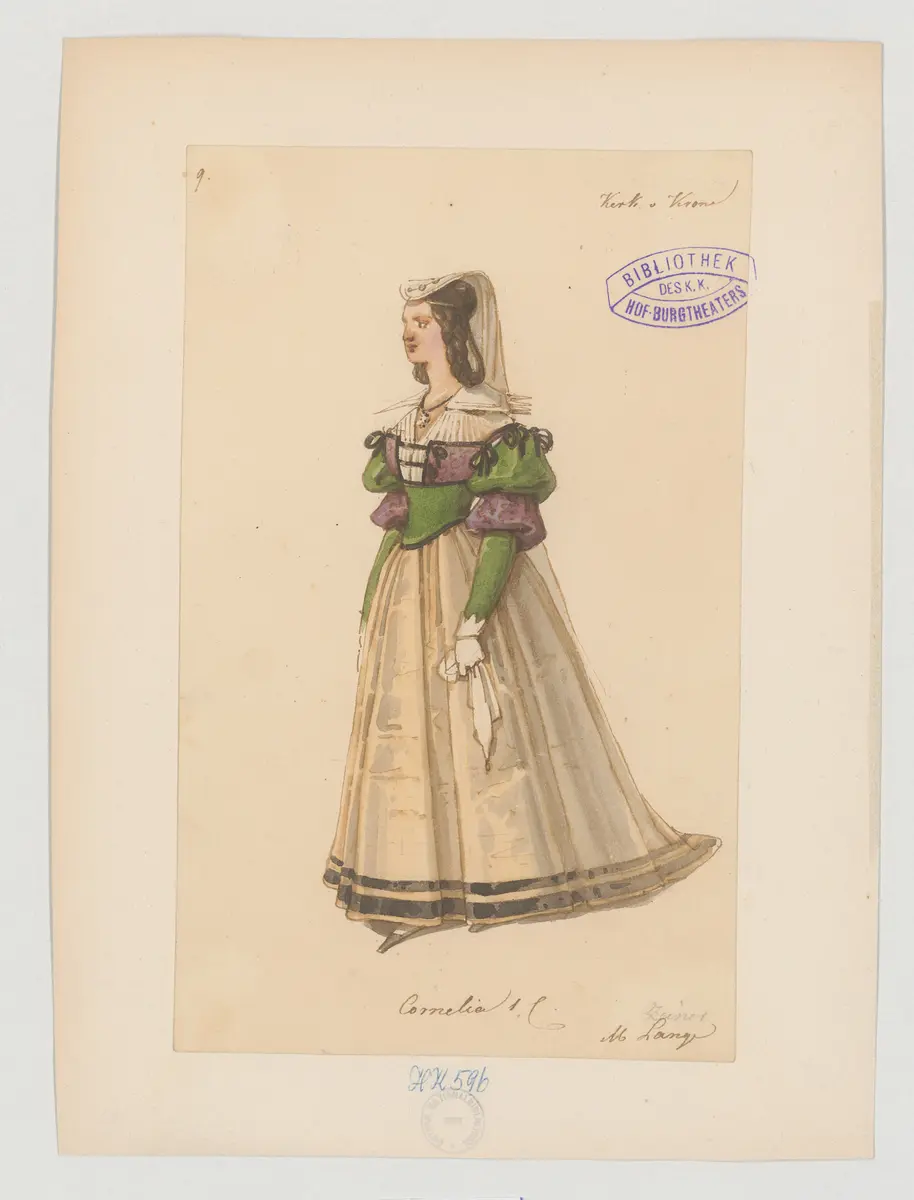 Kerker und Krone, Titel der Serie: Figurinen des k.k. Hof-Burgtheaters