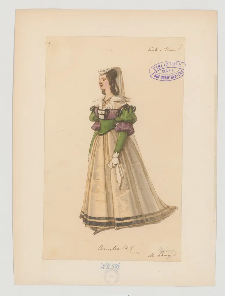 Kerker und Krone, Titel der Serie: Figurinen des k.k. Hof-Burgtheaters