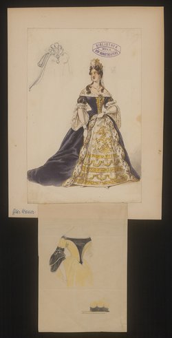 Das Glas Wasser, oder Ursachen und Wirkungen, Originaltitel: Le verre d'eau, ou Les effets et les causes, Titel der Serie: Figurinen des k.k. Hof-Burgtheaters