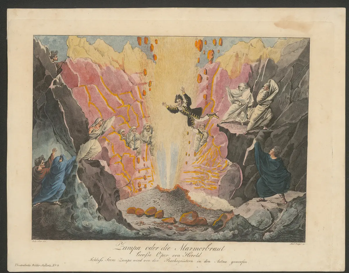 Zampa oder die Marmorbraut, Titel der Serie: Theatralische Bilder-Gallerie, Name der Zeitschrift: Wiener Theaterzeitung