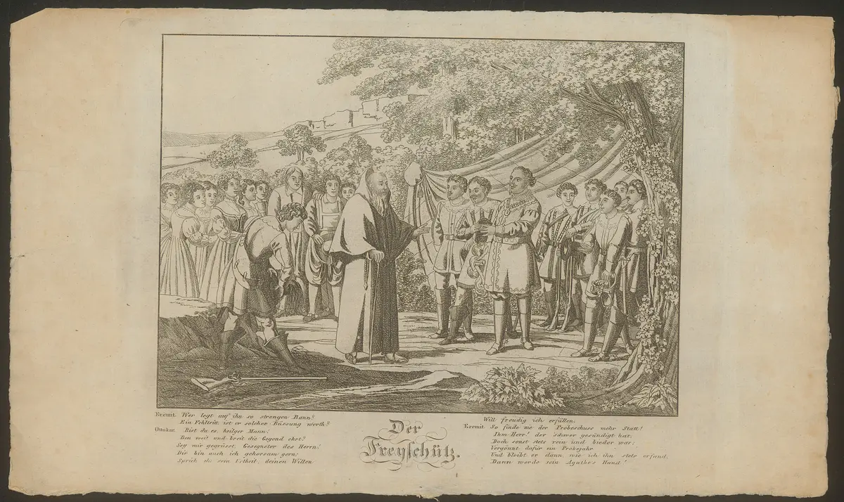 Der Freischütz, Titel in Vorlageform: Der Freyschütz