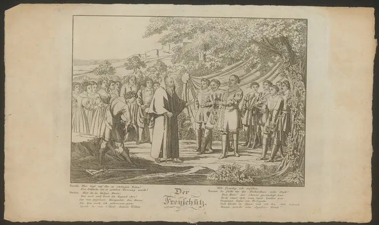 Der Freischütz, Titel in Vorlageform: Der Freyschütz