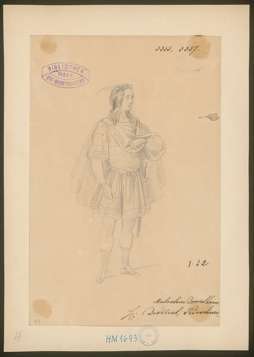 Macbeth, Titel der Serie: Figurinen des k.k. Hof-Burgtheaters