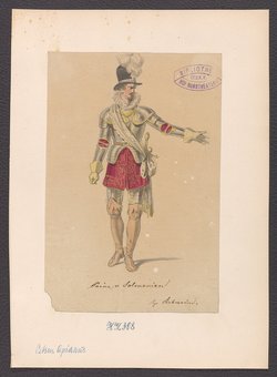 Petrus Apianus, oder Achtung der Wissenschaft, Titel der Serie: Figurinen des k.k. Hof-Burgtheaters