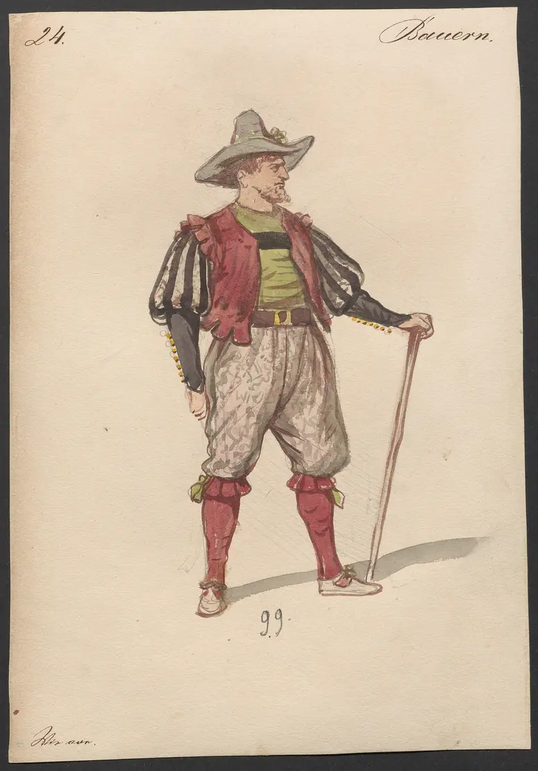 Der Freischütz, Titel der Serie: Figurinen des k.k. Hofoperntheaters