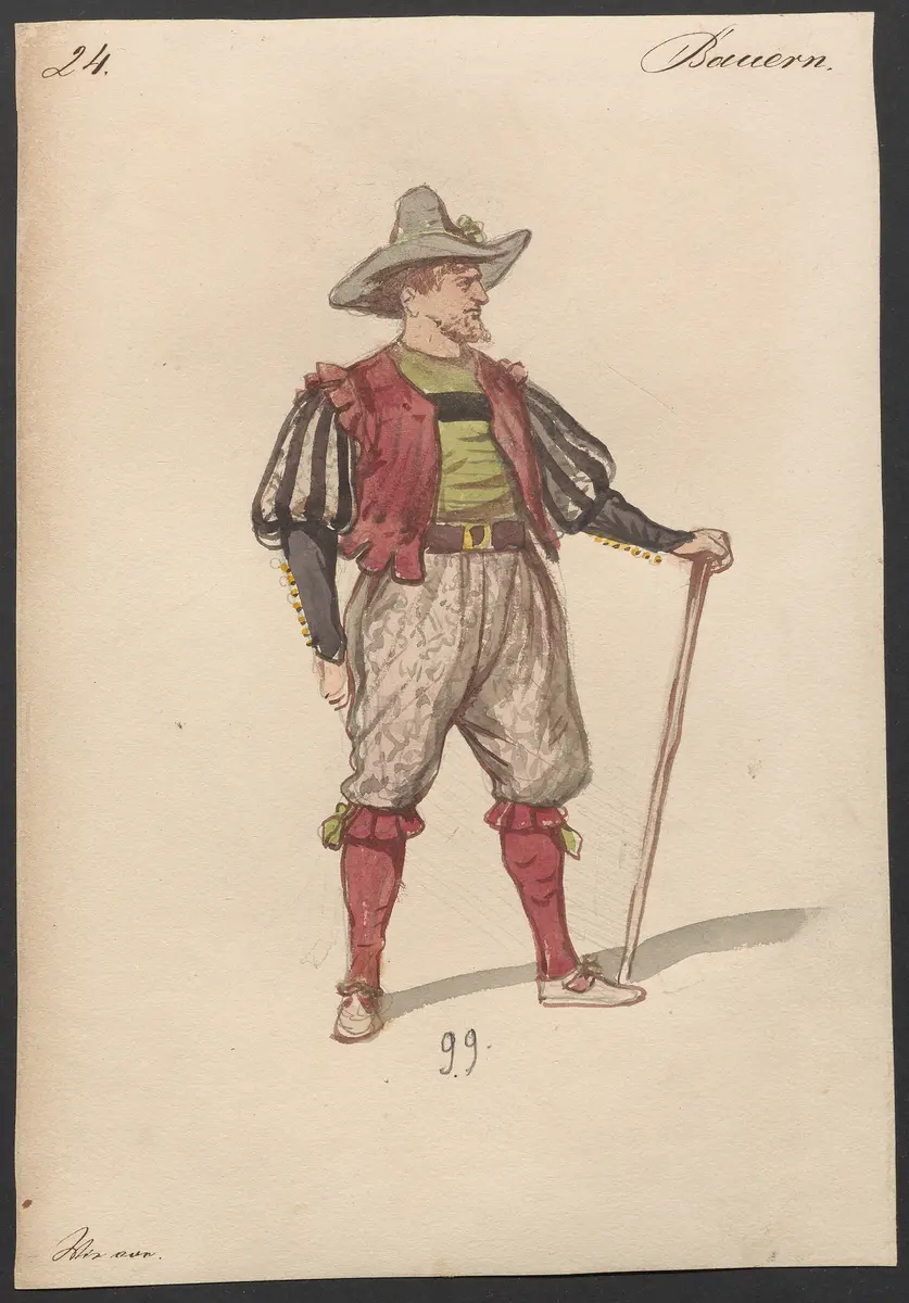 Der Freischütz, Titel der Serie: Figurinen des k.k. Hofoperntheaters