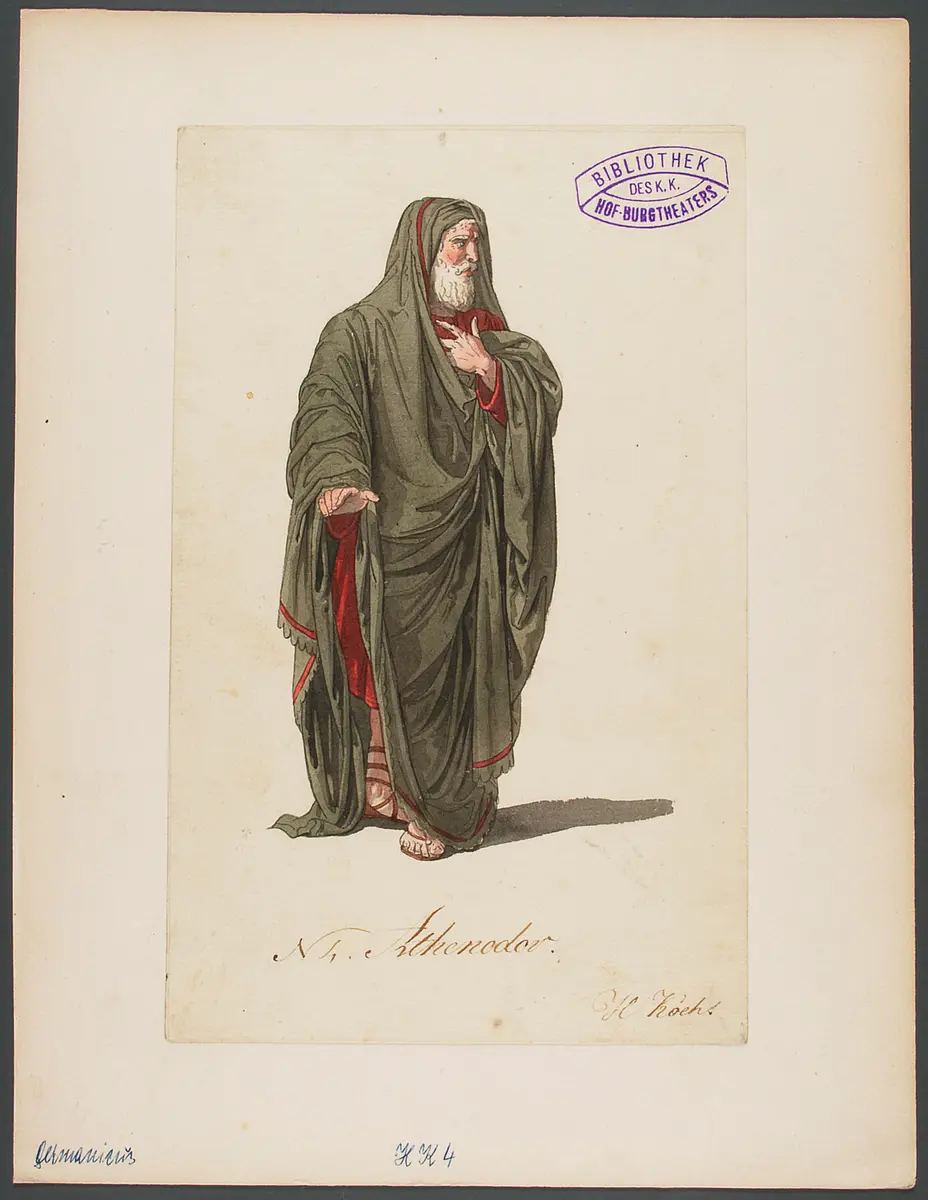 Germanicus, Titel der Serie: Figurinen des k.k. Hof-Burgtheaters