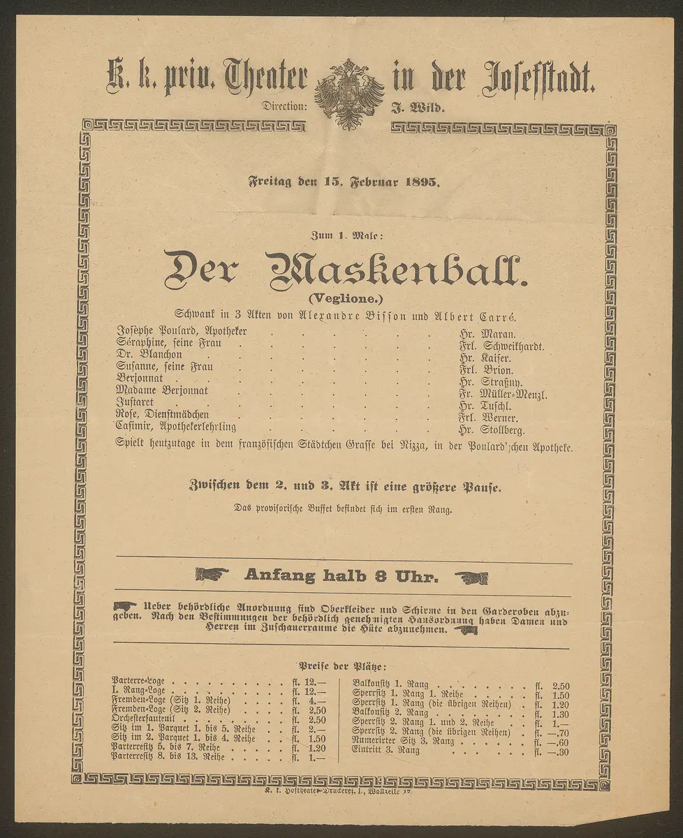 Der Maskenball, Veglione (Originaltitel)