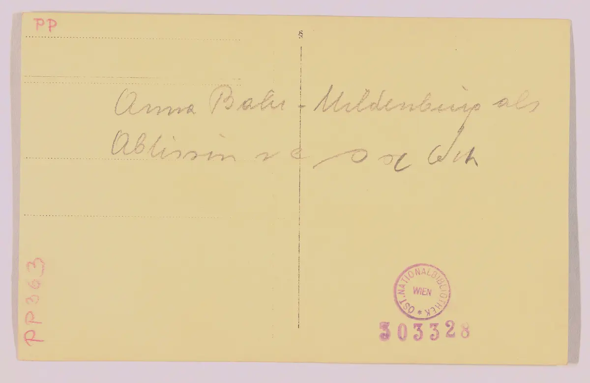 Anna Bahr-Mildenburg, Verweis auf Stücktitel: Das Mirakel
