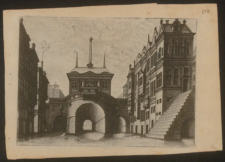 ohne Titel, Titel der Serie: Kleine perspektivische Architekturansichten