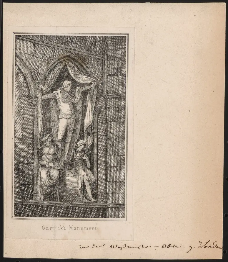 David Garrick, Titel des Artikels: Garrick's Monument