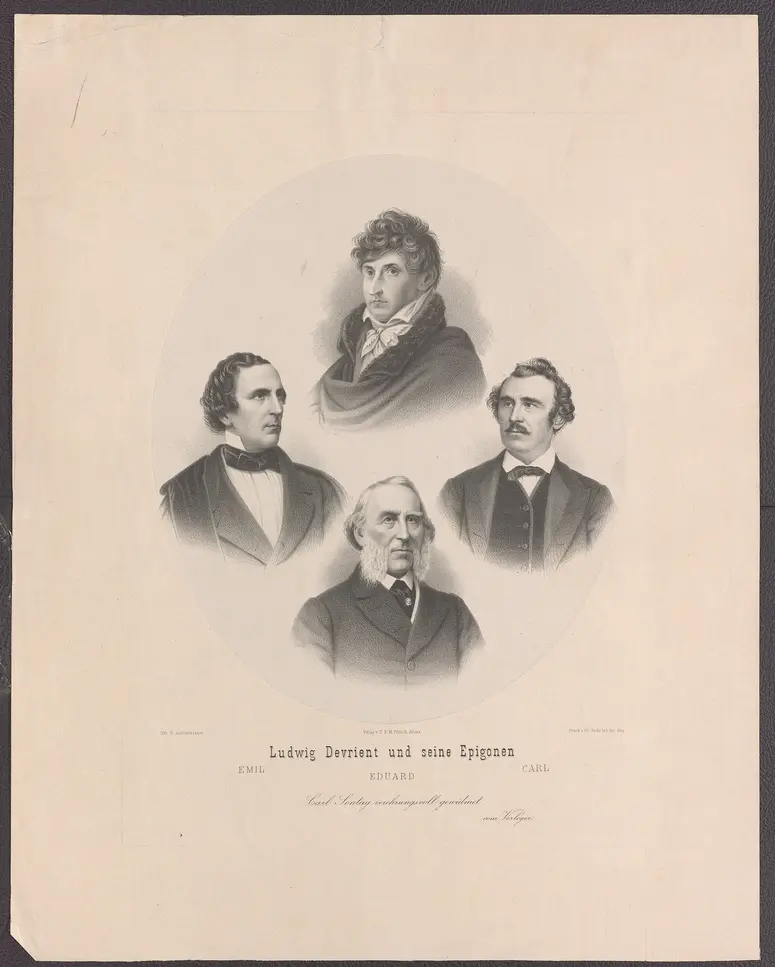 Ludwig Devrient, Titel in Vorlageform: Ludwig Devrient und seine Epigonen