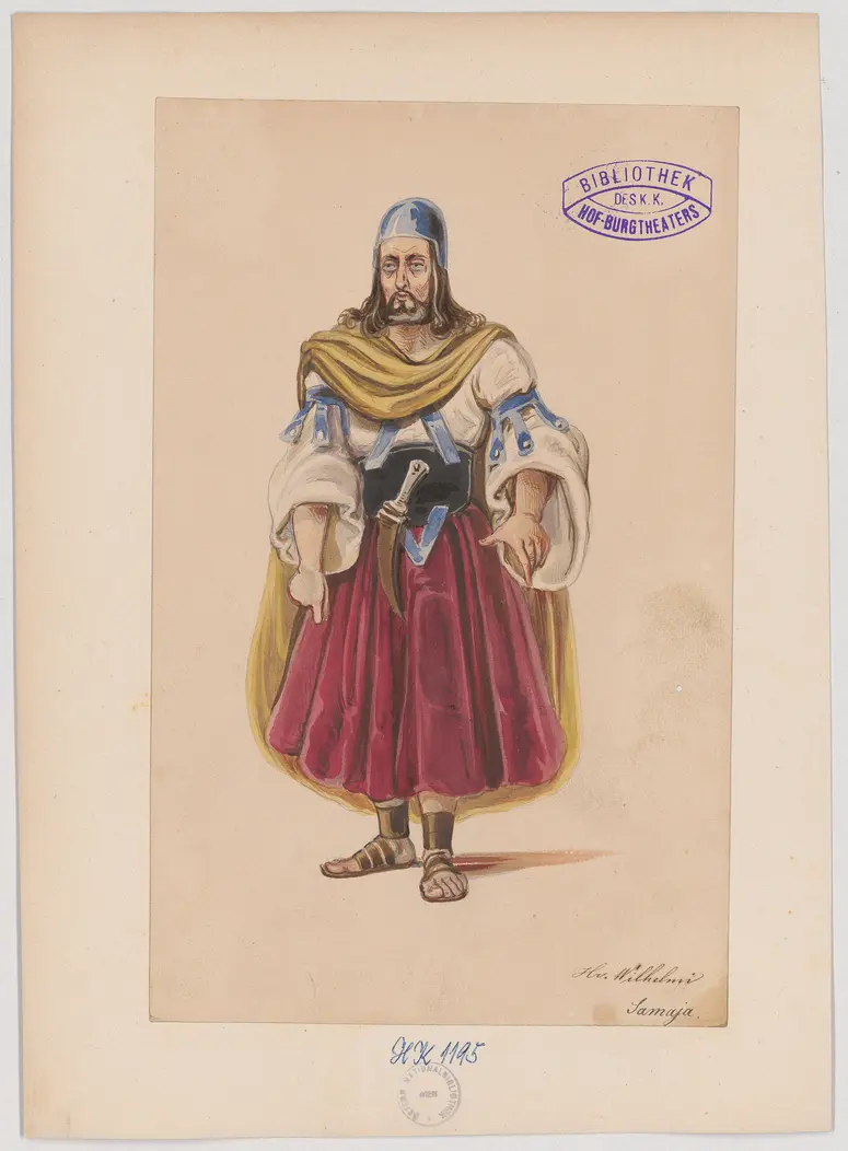 Judith, Titel der Serie: Figurinen des k.k. Hof-Burgtheaters