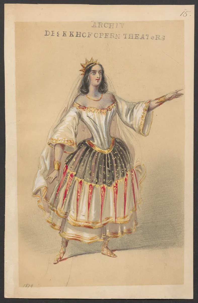 Méline, oder Die Nymphe des Tales, Suchtitel: Meline, oder Die Nymphe des Tales, Titel der Serie: Figurinen des k.k. Hofoperntheaters