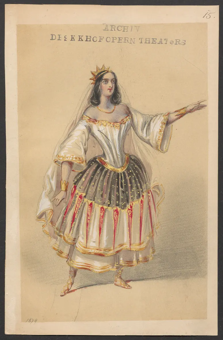 Méline, oder Die Nymphe des Tales, Suchtitel: Meline, oder Die Nymphe des Tales, Titel der Serie: Figurinen des k.k. Hofoperntheaters