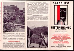 Salzburger Festspiele 1959, Verweis auf Stücktitel: Julietta, Verweis auf Stücktitel: Orpheus und Eurydike, Verweis auf Stücktitel: Die Welt auf dem Monde, Verweis auf Stücktitel: Cosi fan tutte, Der Zauberflöte, Verweis auf Stücktitel: Die schweigsame Frau, Verweis auf Stücktitel: Jedermann, Verweis auf Stücktitel: Donnerstag, Verweis auf Stücktitel: Der Turm