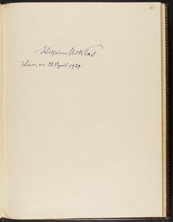 Gästebuch. Atelier Franz-Xaver Setzer, Wien