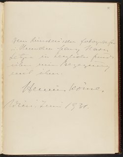 Gästebuch. Atelier Franz-Xaver Setzer, Wien