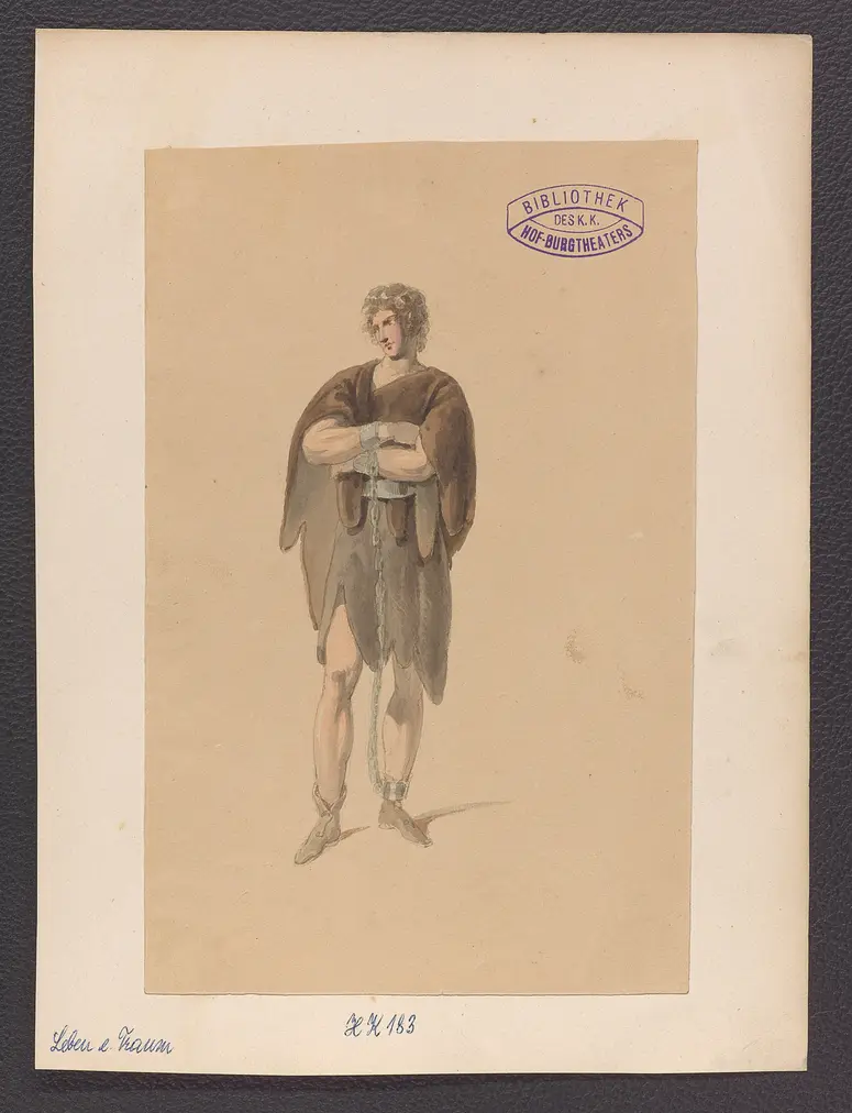 Das Leben ein Traum, Originaltitel: La vida es sueño, Titel der Serie: Figurinen des k.k. Hof-Burgtheaters