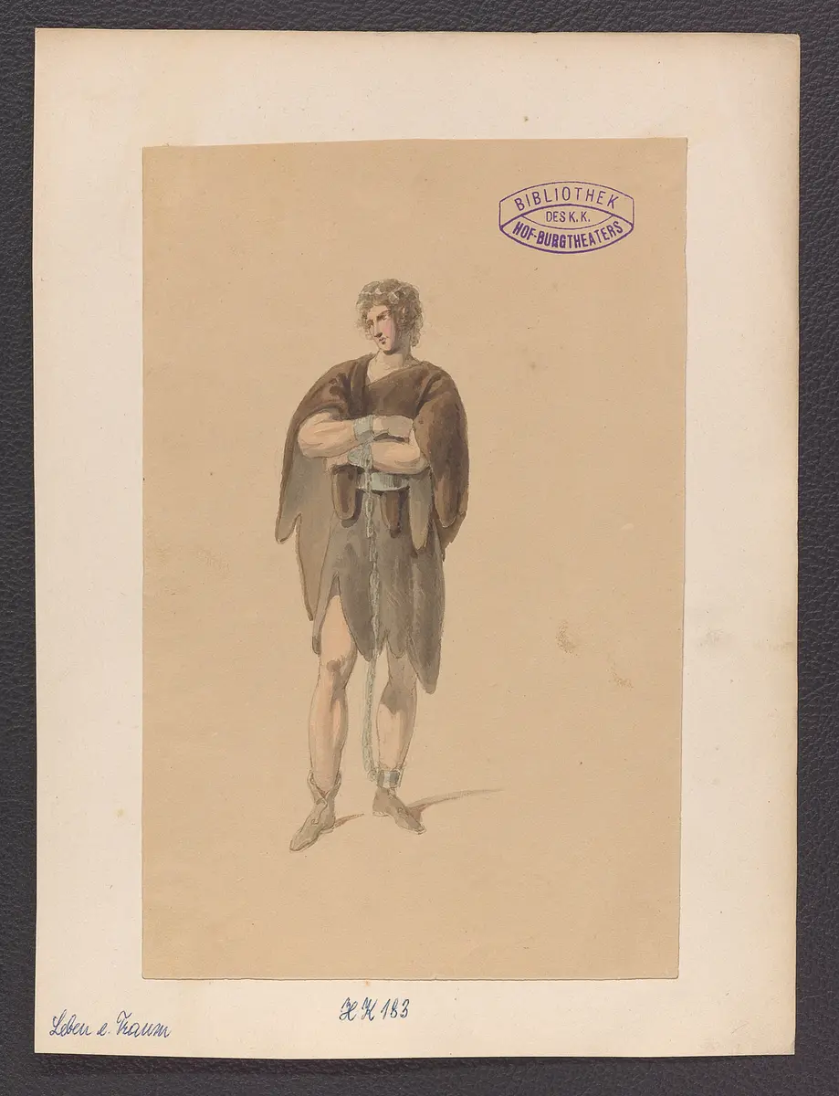 Das Leben ein Traum, Originaltitel: La vida es sueño, Titel der Serie: Figurinen des k.k. Hof-Burgtheaters