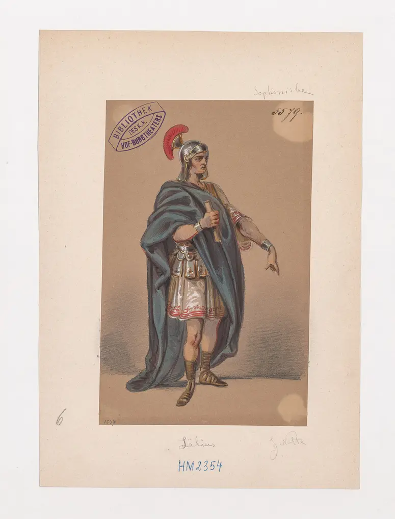 Sophonisbe, Titel der Serie: Figurinen des k.k. Hof-Burgtheaters