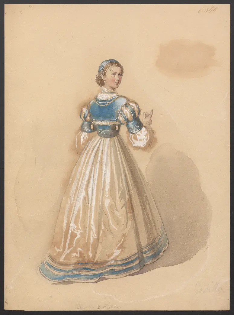 Düweke, Titel der Serie: Figurinen des k.k. Hof-Burgtheaters