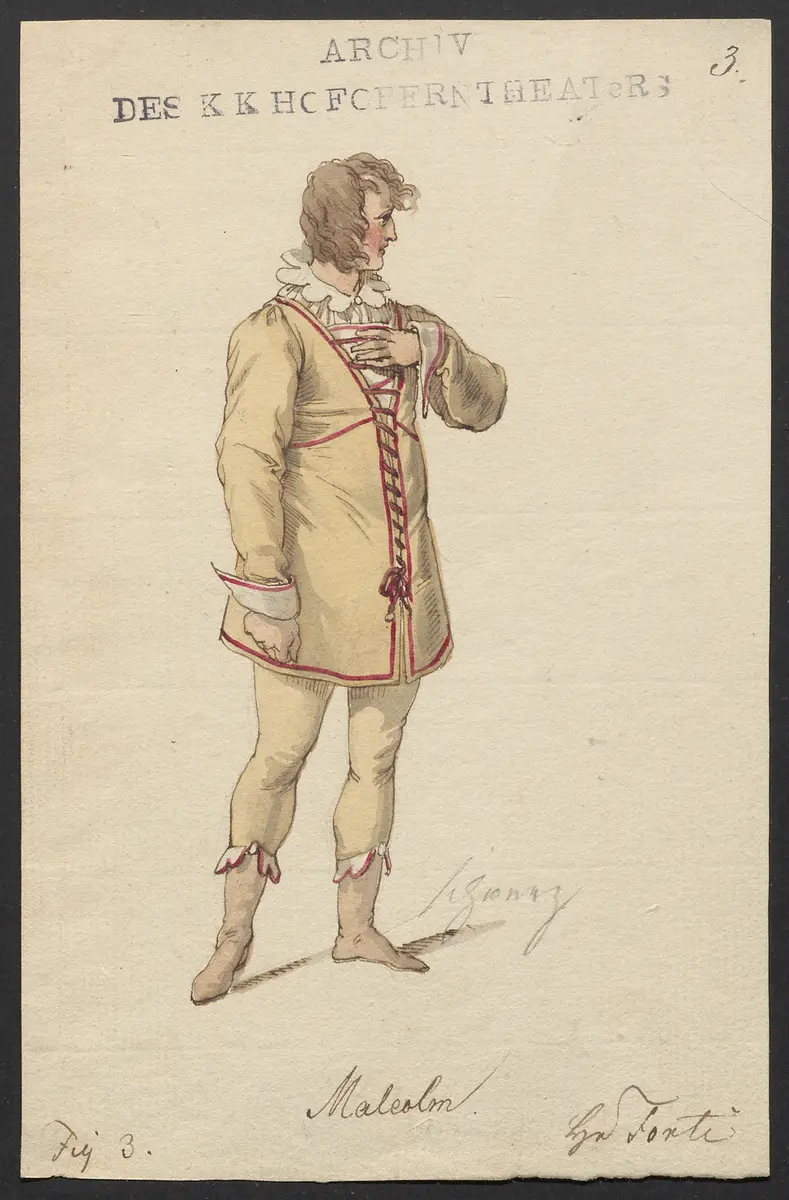 Helene, Titel der Serie: Figurinen des k.k. Hofoperntheaters