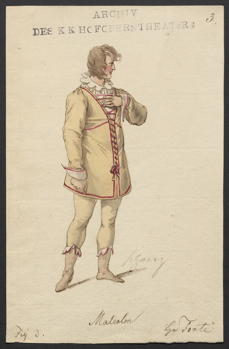 Helene, Titel der Serie: Figurinen des k.k. Hofoperntheaters