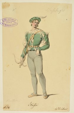 Wilhelm Tell, Titel der Serie: Figurinen des k.k. Hof-Burgtheaters