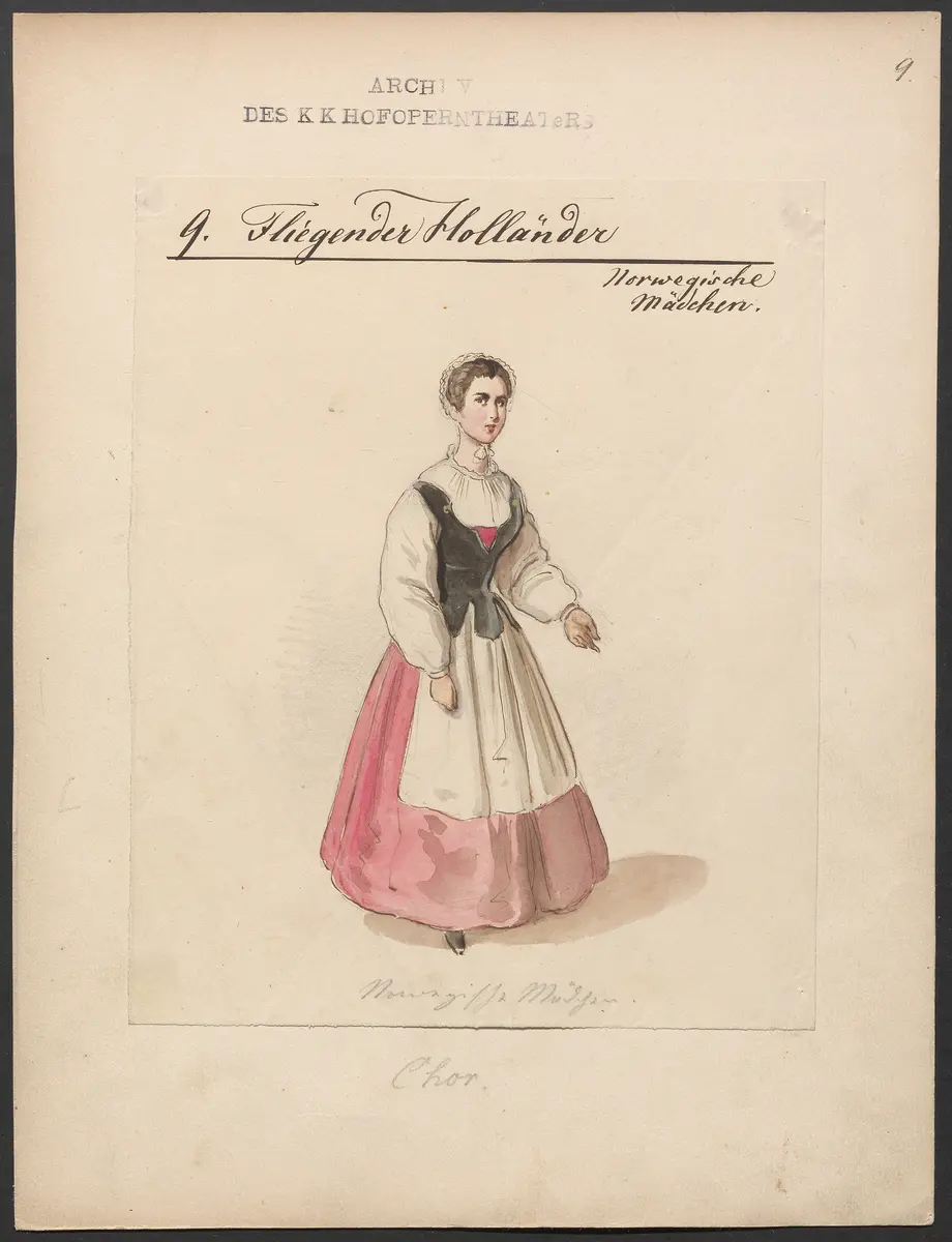 Der fliegende Holländer, Titel der Serie: Figurinen des k.k. Hofoperntheaters