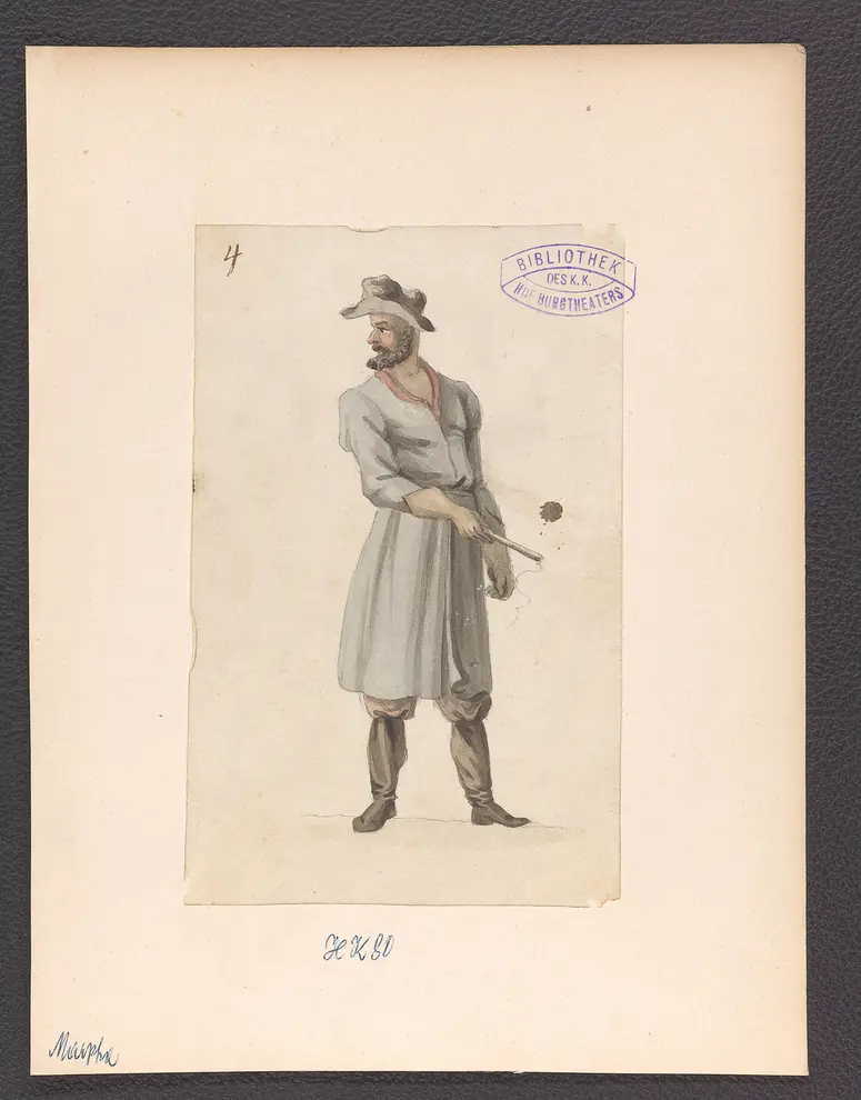 Marpha, Titel der Serie: Figurinen des k.k. Hof-Burgtheaters