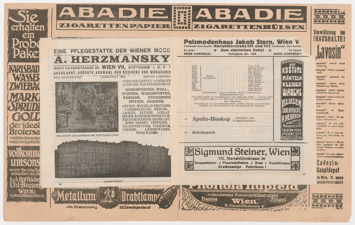 Ben Tieber's Apollo Varieté-Theater, Verweis auf Stücktitel: Aufforderung zum Tanz., Verweis auf Stücktitel: Arizonda!