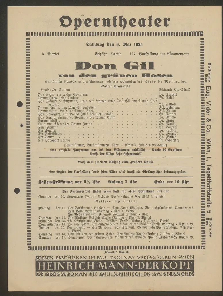 Don Gil von den grünen Hosen